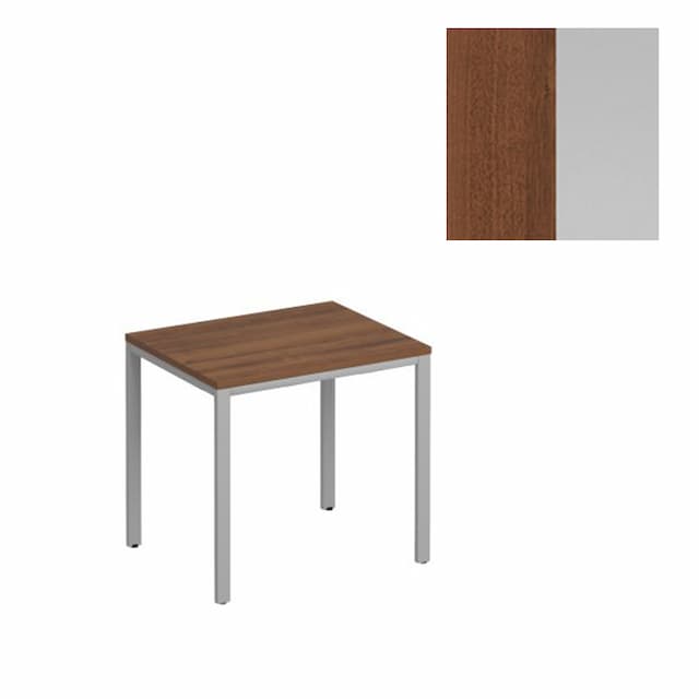 Стол письменный на металлокаркасе Юнитекс Комфорт МП2 К.С2 160 ОФ (84.4x67x75) французский орех/серый
