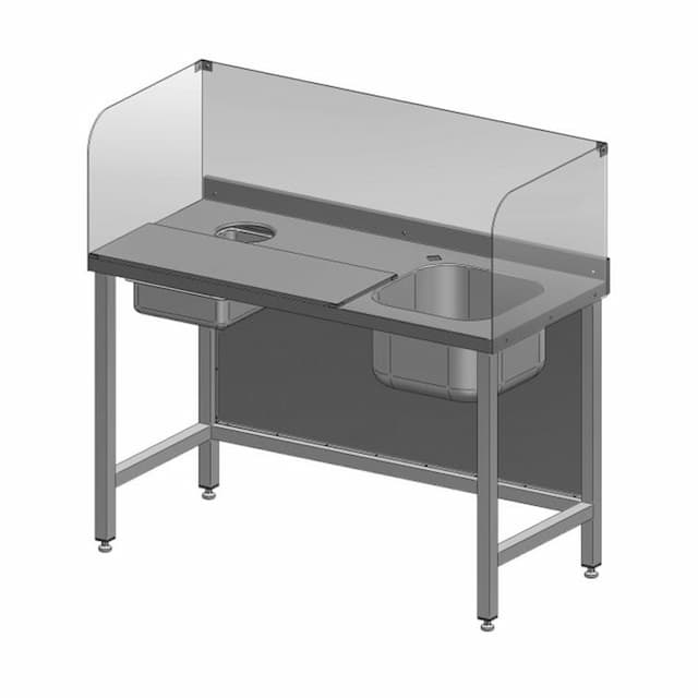 Стол для очистки рыбы МХМ 250x1300x600